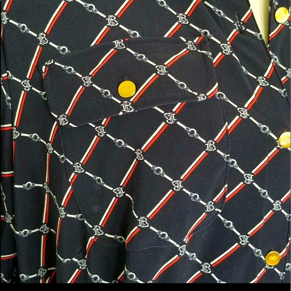 RALPH LAUREN Logo Equestrian Horse Bit Jersey Comfort Stretch Dress Plus Sz 1X - Picture 6 of 10